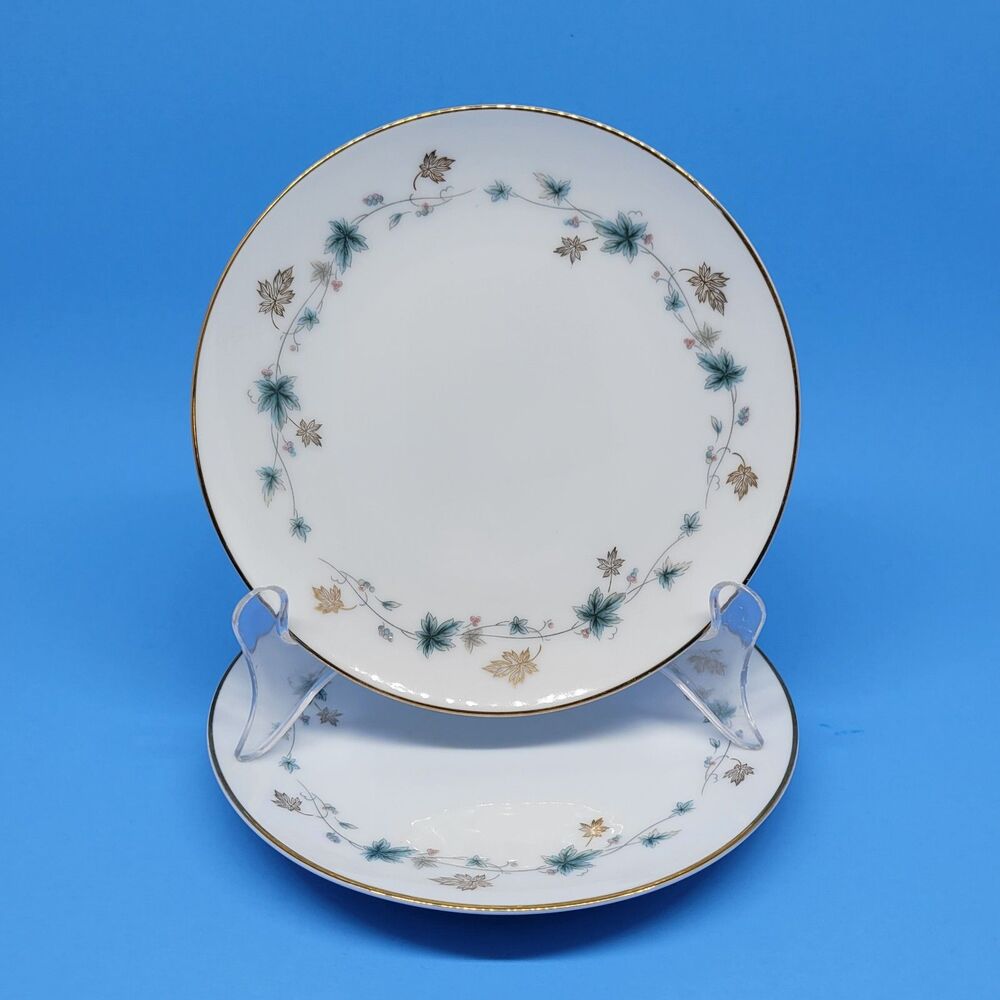Noritake "ELMDALE" Set Of 2 Vintage 6 3/8" Bread And Butter Plates c.1961-1965